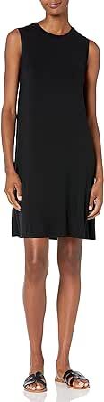 Amazon Essentials Women's Jersey Relaxed-Fit Muscle-Sleeve Swing Dress (Previously Daily Ritual)